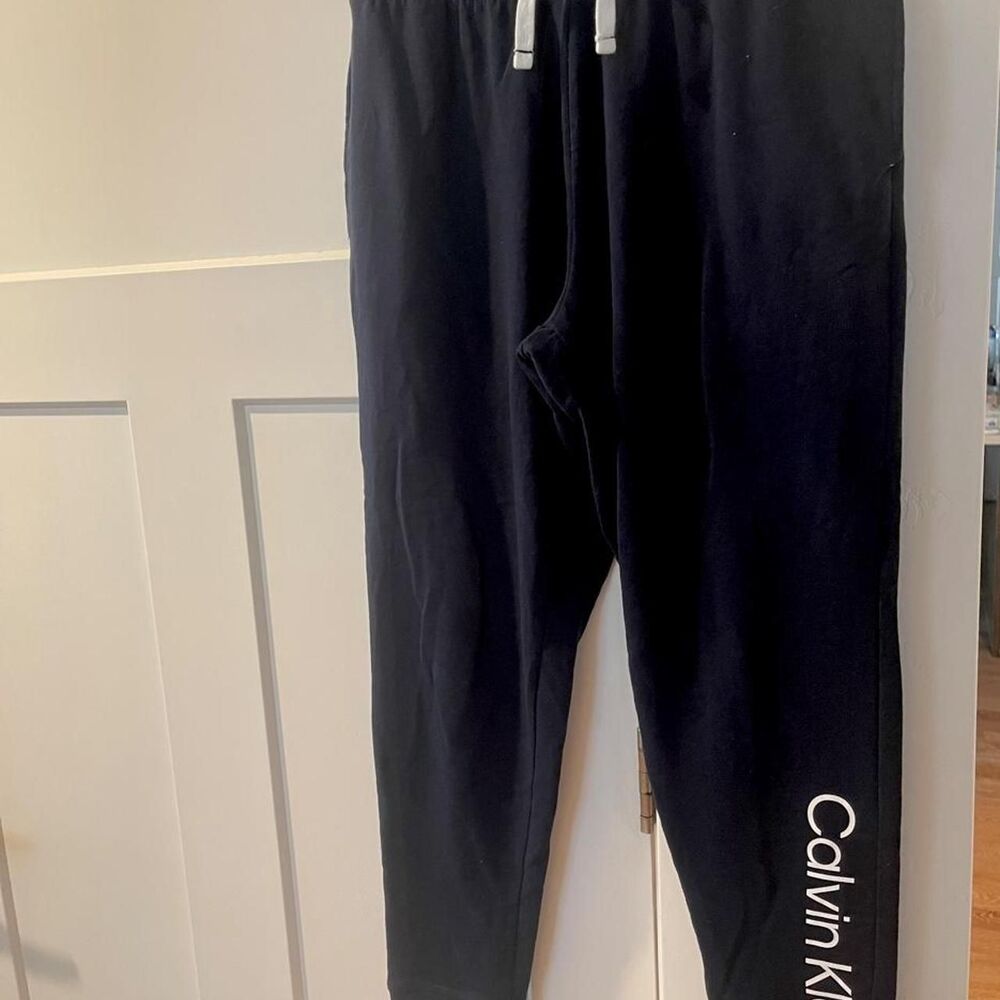 Calvin-klein Men's Navy and Black Joggers-tracksuits